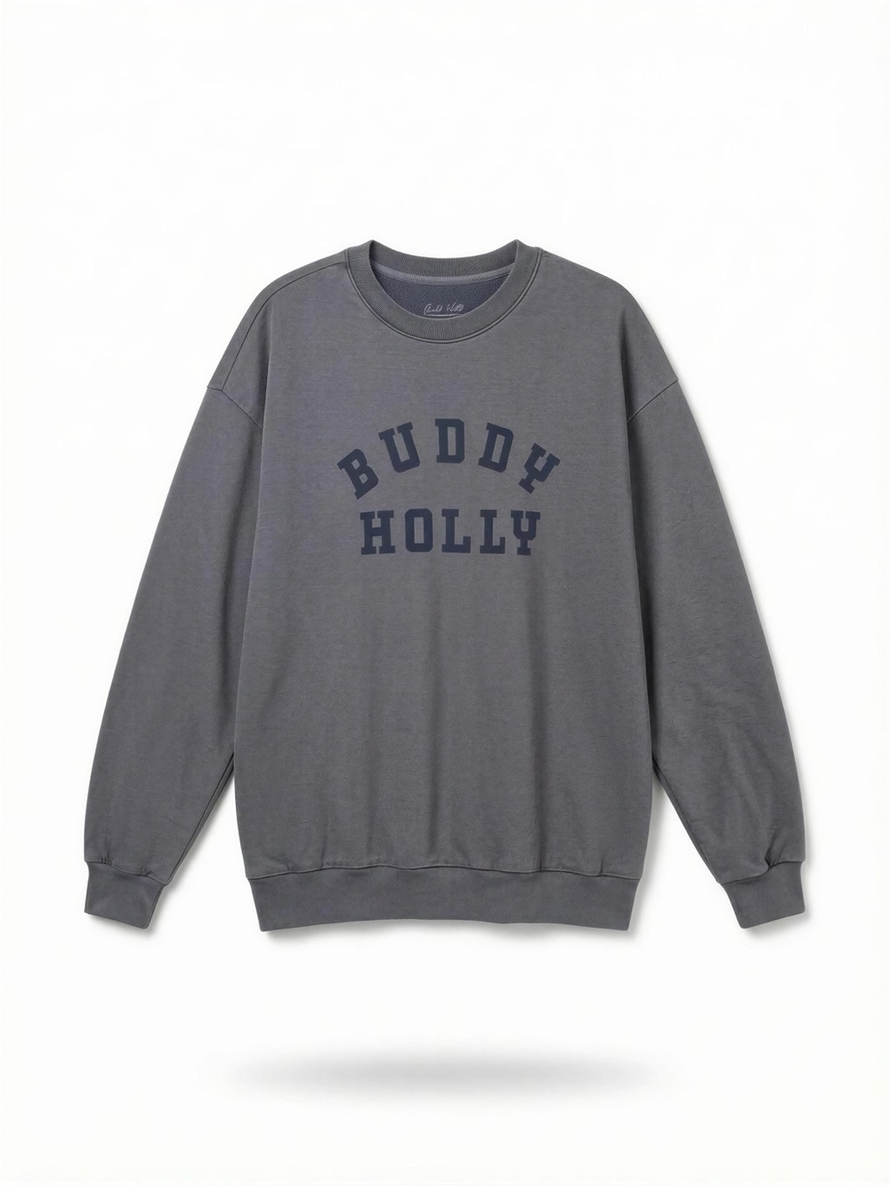 Buddy Holly Charcoal Grey Graphic Sweatshirt Size XL